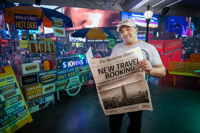 CommBank brings free New York style hot dogs to Melbourne with walk-through billboard experience via M&C Saatchi