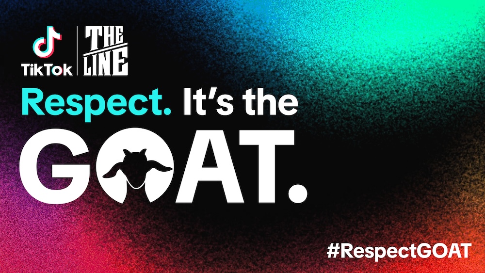 TikTok + Our Watch’s The Line launch ‘Respect. It’s the GOAT.’ campaign that equips young men on how to take action + stop disrespect towards women