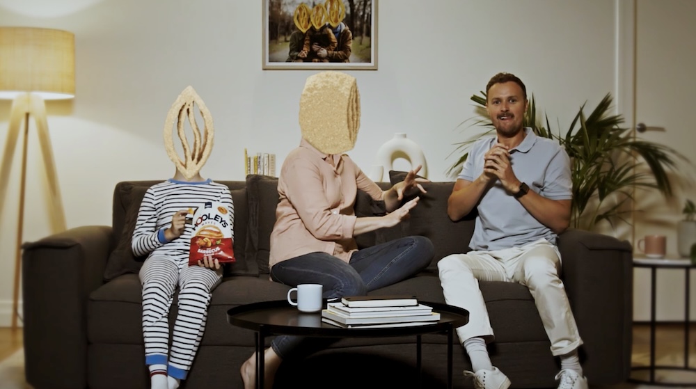 Hooleys Waves ‘Crave the Crunch’ returns with a family twist in new work via Hook Creative Studio