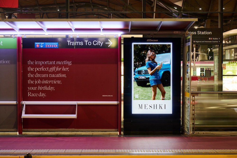MESHKI launches new ‘Real-Time Race Day Looks’ OOH campaign via This is Flow and JCDecaux