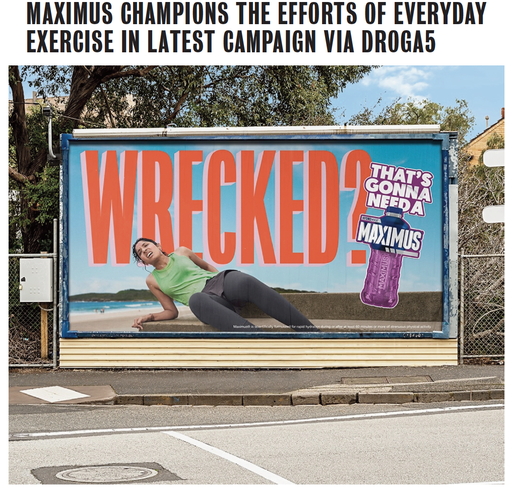 MAXIMUS CHAMPIONS THE EFFORTS OF EVERYDAY EXERCISE IN LATEST CAMPAIGN VIA DROGA5