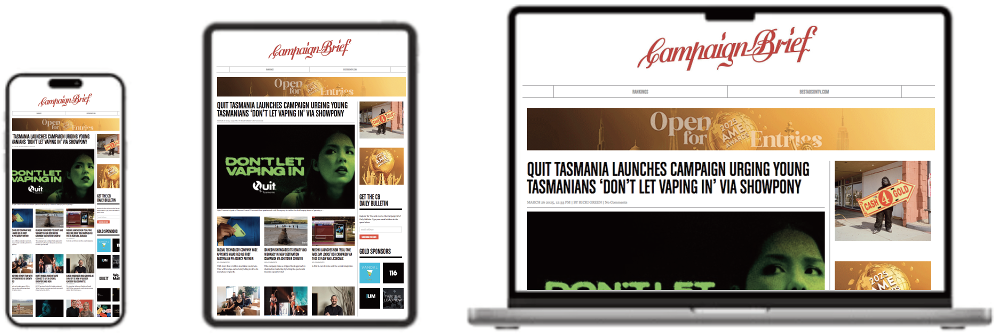 Join the Industry’s Most Informed — Register for Free and Receive the Campaign Brief Daily Bulletin
