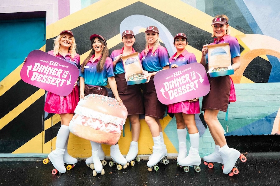 Baskin-Robbins rolls out a retro activation to promote ‘Dinner Your Dessert’ range via Because