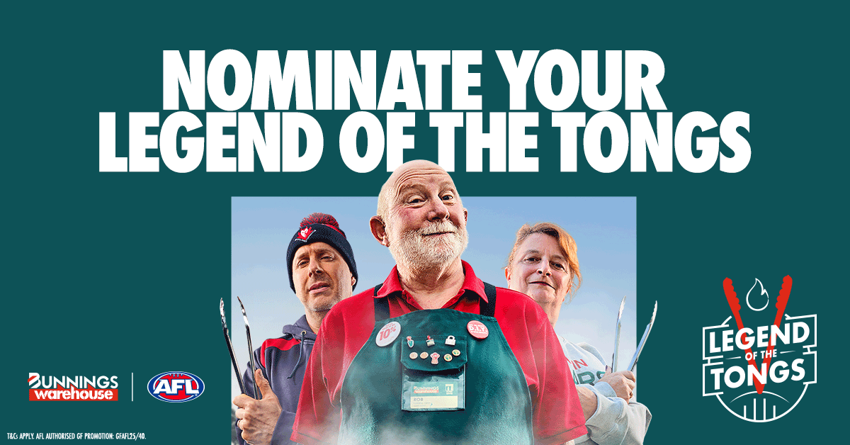 Bunnings launches ‘Legend of the Tongs’ AFL campaign via Bastion and The Brand Agency