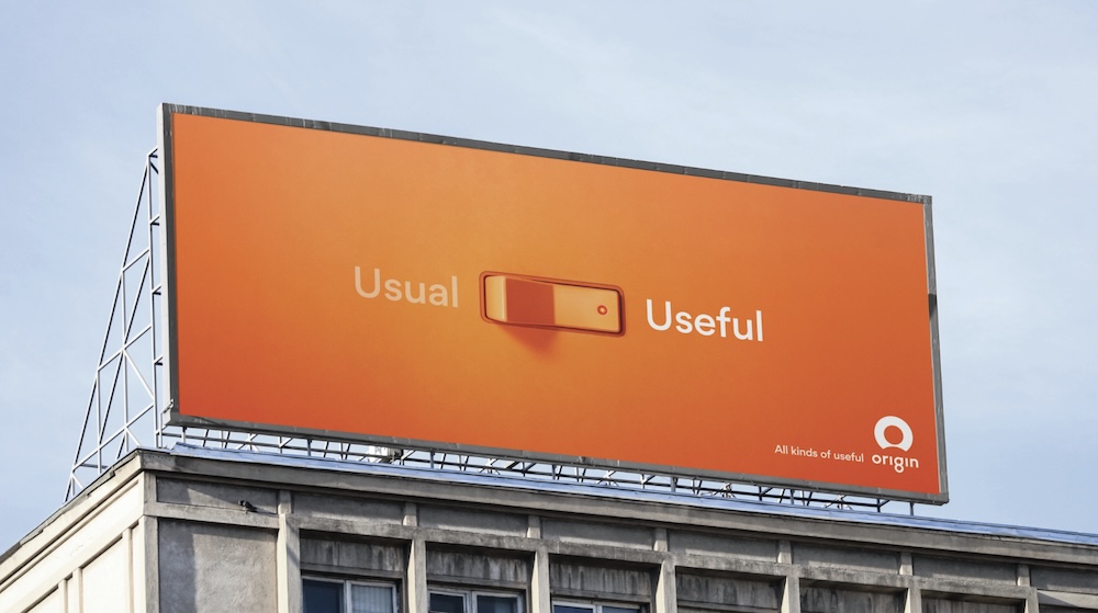Origin’s new brand platform via Special turns ‘usual’ into ‘useful’ at the flip of a switch