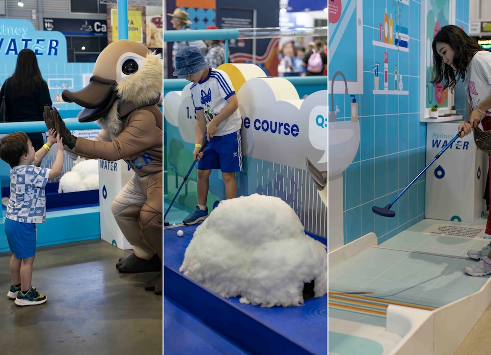 Sydney Water + Curious Nation launch interactive mini-golf experience at the Royal Easter Show