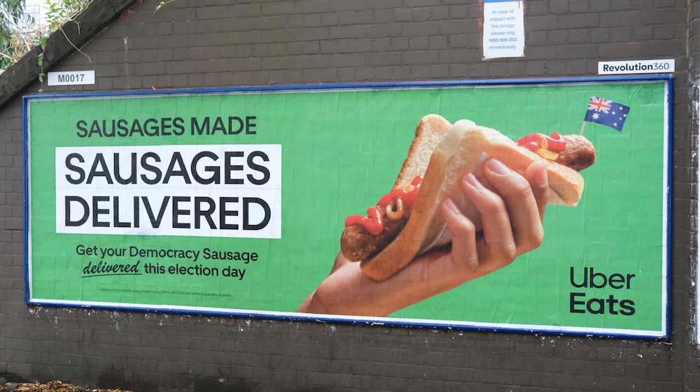 Uber Eats delivers democracy snags to voters missing out in new campaign via Special