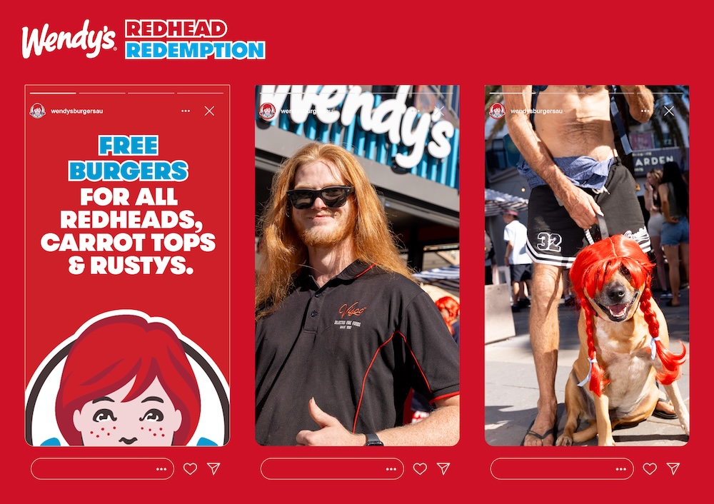 Wendy’s elevates redheads to VIP status in new campaign via Today the Brave and Burson