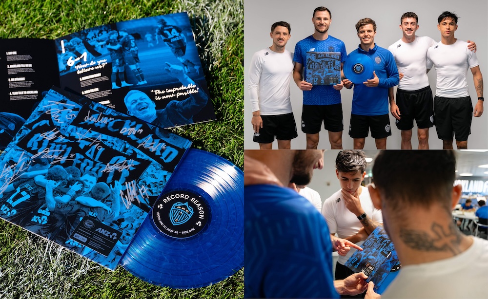 ANZ + TBWA\NZ Press Auckland FC’s Debut Season to Vinyl to Commemorate a ‘Record Season’