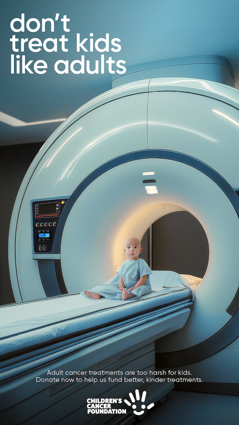 Children’s Cancer Foundation calls for gentler childhood cancer treatments in ‘Don’t Treat Kids Like Adults’ campaign via Cummins&Partners