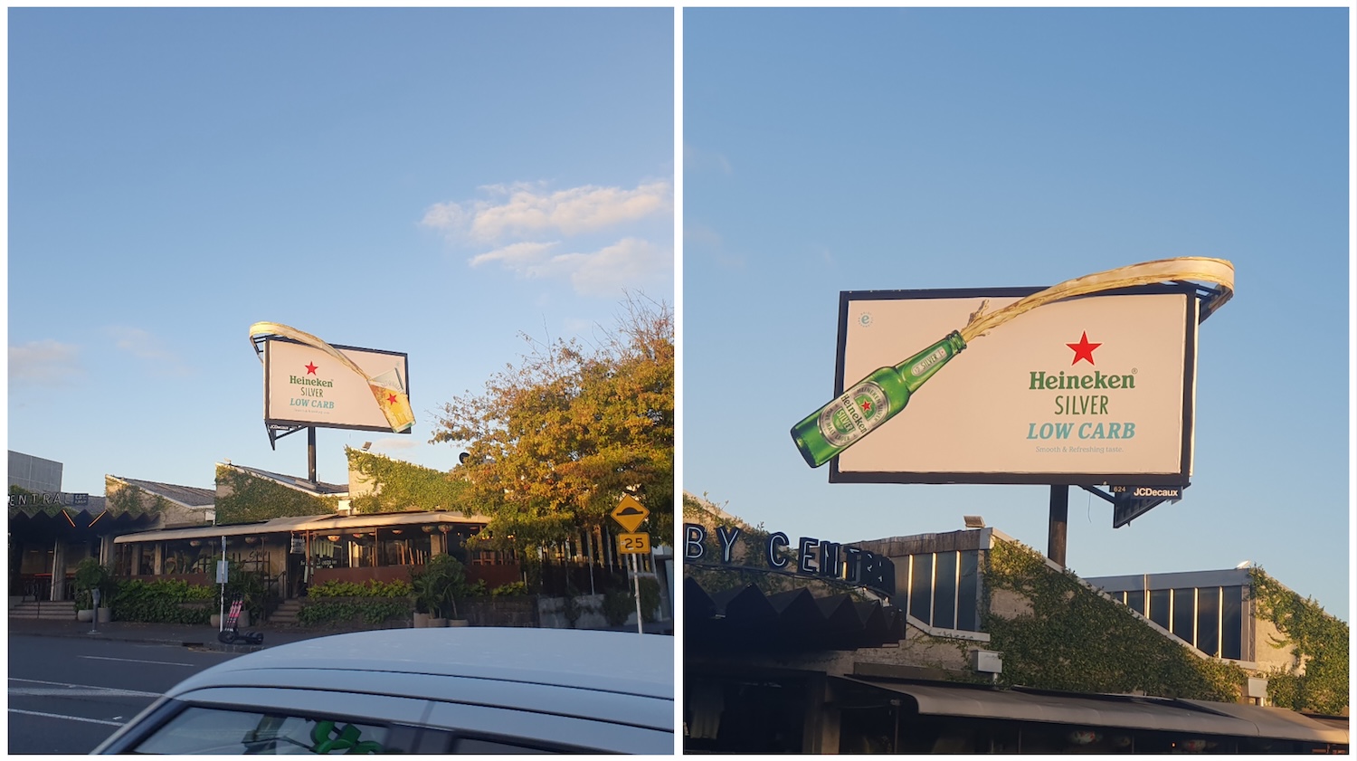 Heineken NZ launches bold 3D ‘Beer Pour’ OOH work via Saatchi & Saatchi and Dentsu Aotearoa