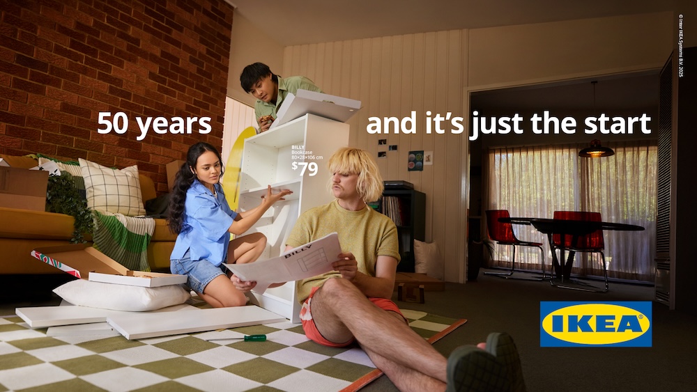IKEA Australia celebrates 50th birthday with mateship and flatpack FLIP FLÖPS in new campaign via Havas Host and Mango Comms / DDB Sydney