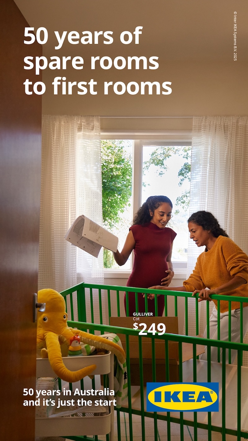 IKEA Australia celebrates 50th birthday with mateship and flatpack FLIP FLÖPS in new campaign via Havas Host and Mango Comms / DDB Sydney
