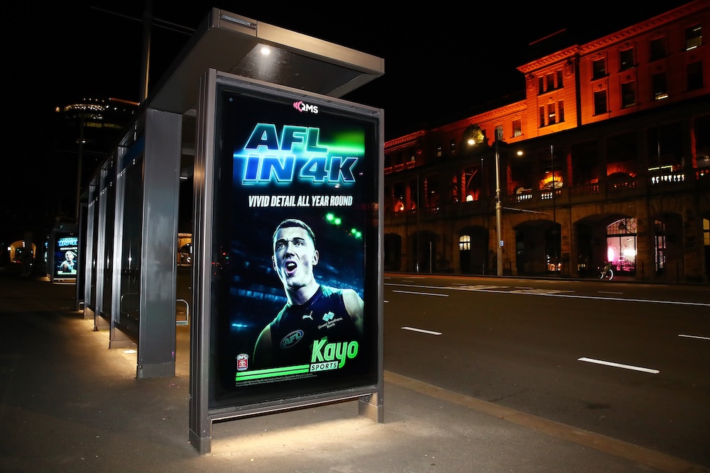 Kayo Sports illuminates Sydney CBD in Vivid OOH campaign via Balboa Foxtel Group Creative