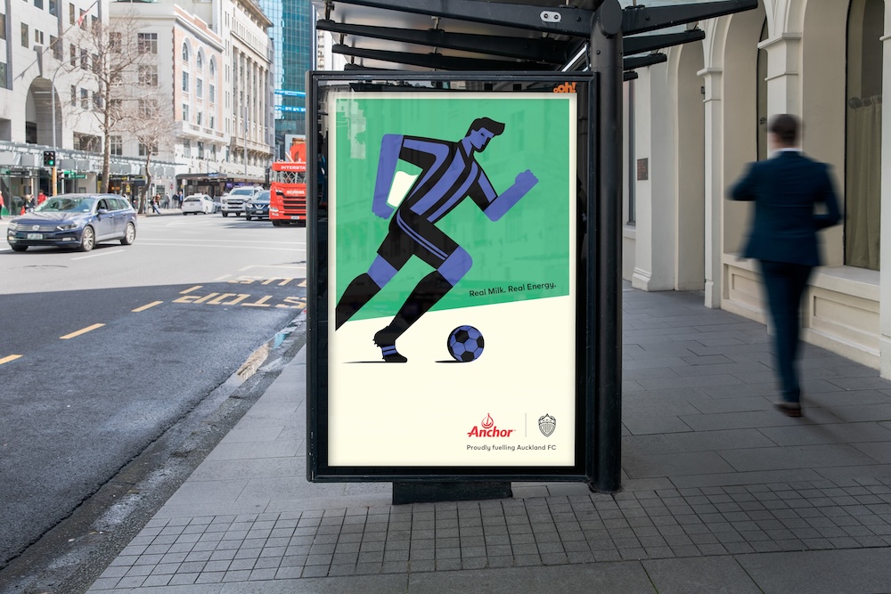 Anchor + Noma Bar kick off World Milk Day with bold tribute to the beautiful game via TBWA\NZ