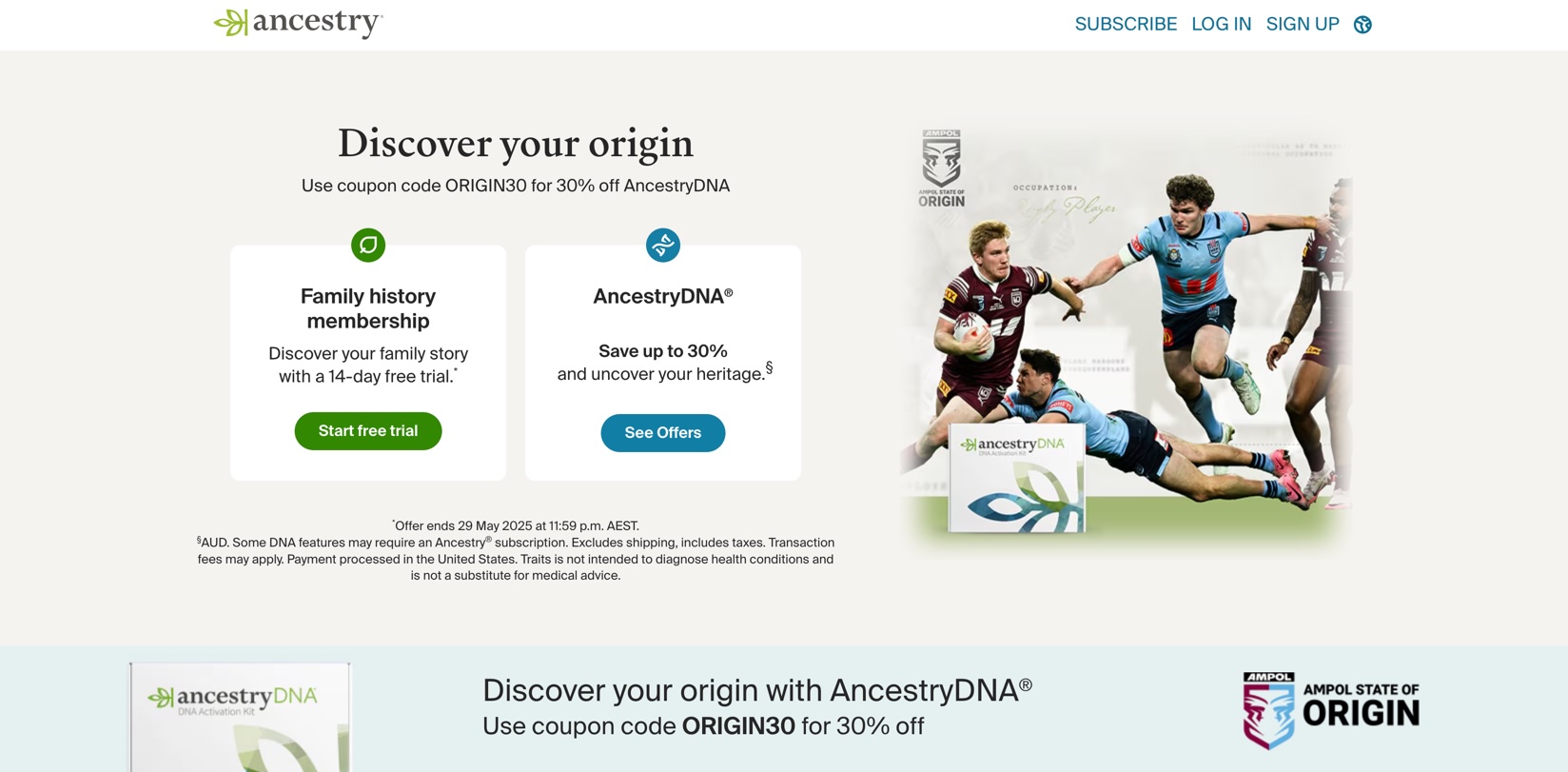 Ancestry launches new ‘Discover Your Origin’ campaign for 2025 State of Origin