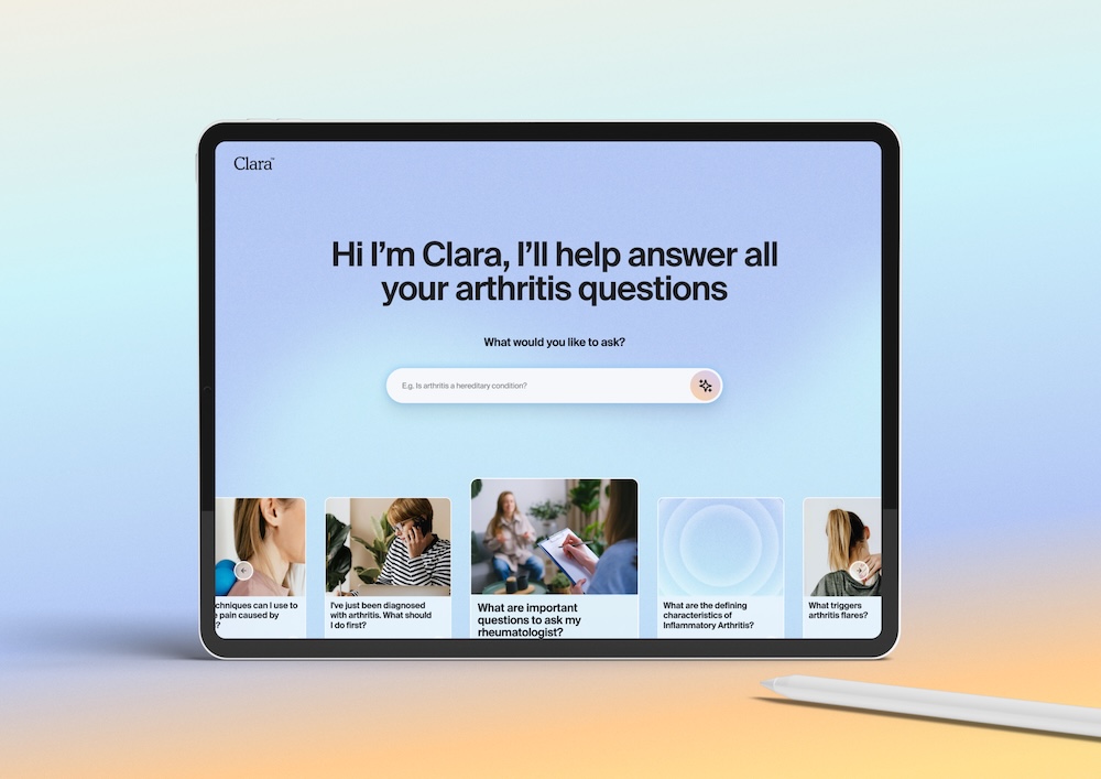 The Arthritis Movement launches new AI-powered app ‘Clara’ to empower Australians living with arthritis via digital agency Pollen