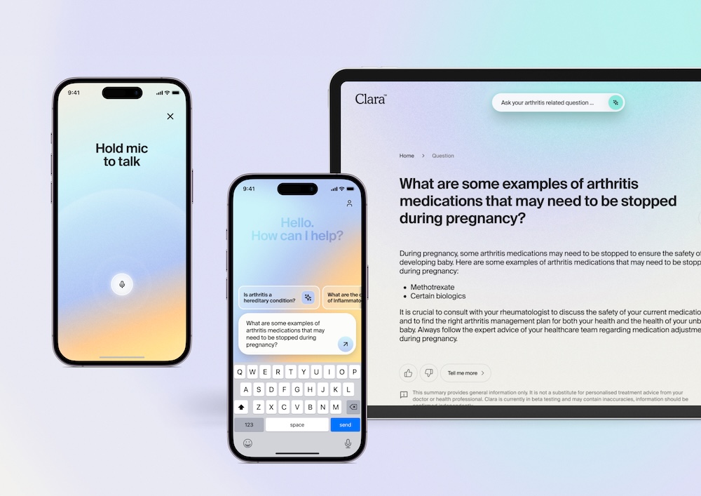 The Arthritis Movement launches new AI-powered app ‘Clara’ to empower Australians living with arthritis via digital agency Pollen