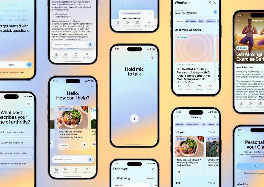 The Arthritis Movement launches new AI-powered app ‘Clara’ to empower Australians living with arthritis via digital agency Pollen