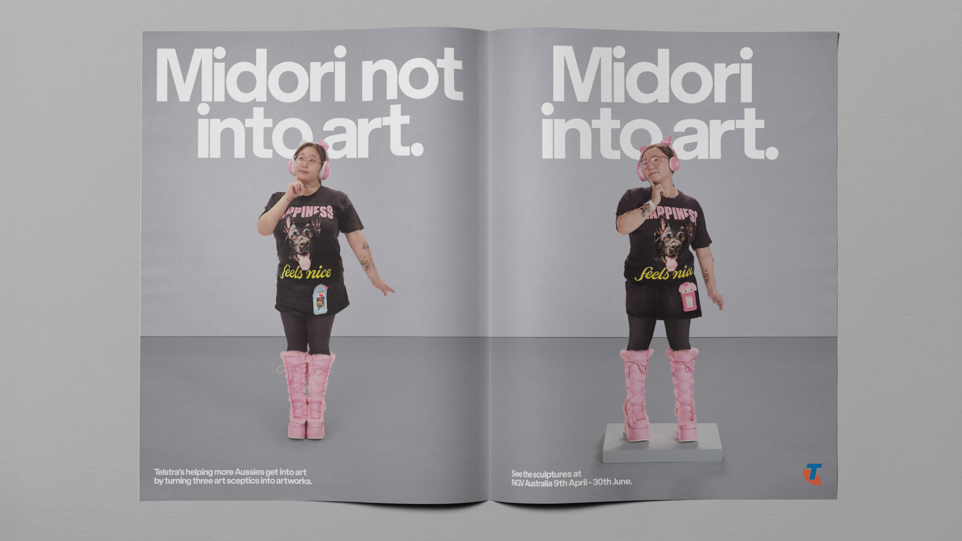 Telstra turns art sceptics into artworks to encourage Aussies get ‘Into Art’ in new campaign via +61 and Bear Meets Eagle On Fire