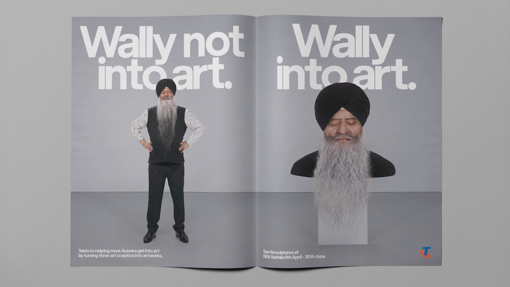 Telstra turns art sceptics into artworks to encourage Aussies get ‘Into Art’ in new campaign via +61 and Bear Meets Eagle On Fire