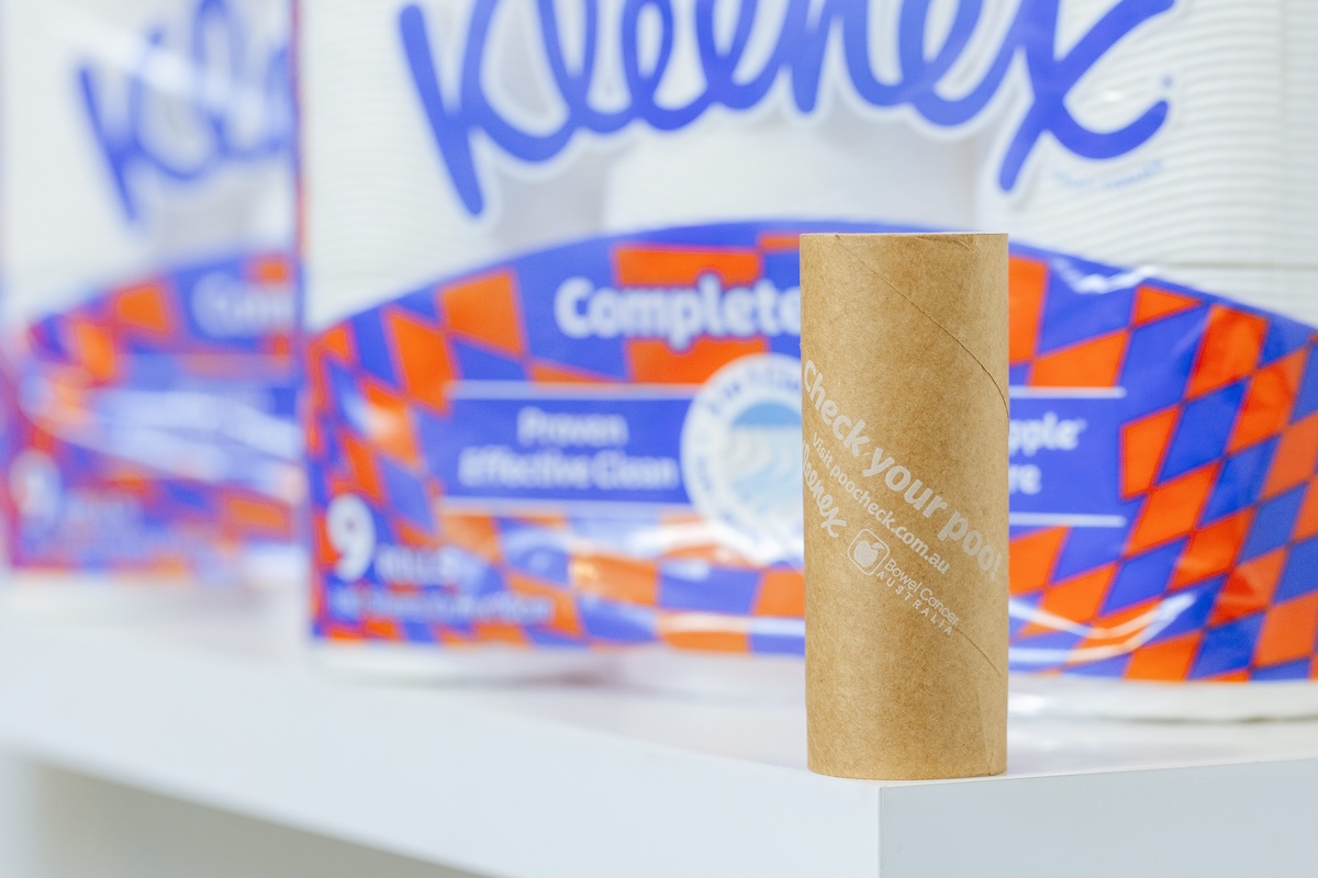 Kleenex Launches Toilet Paper Game-Changer to Raise Awareness for Bowel Cancer Symptoms via We Are Different, Hello and The Ship