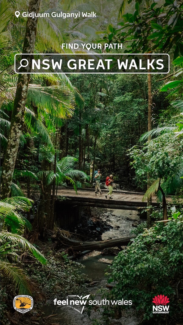 NSW puts its walking tracks on the map in new ‘Find Your Path on a NSW Great Walk’ campaign
