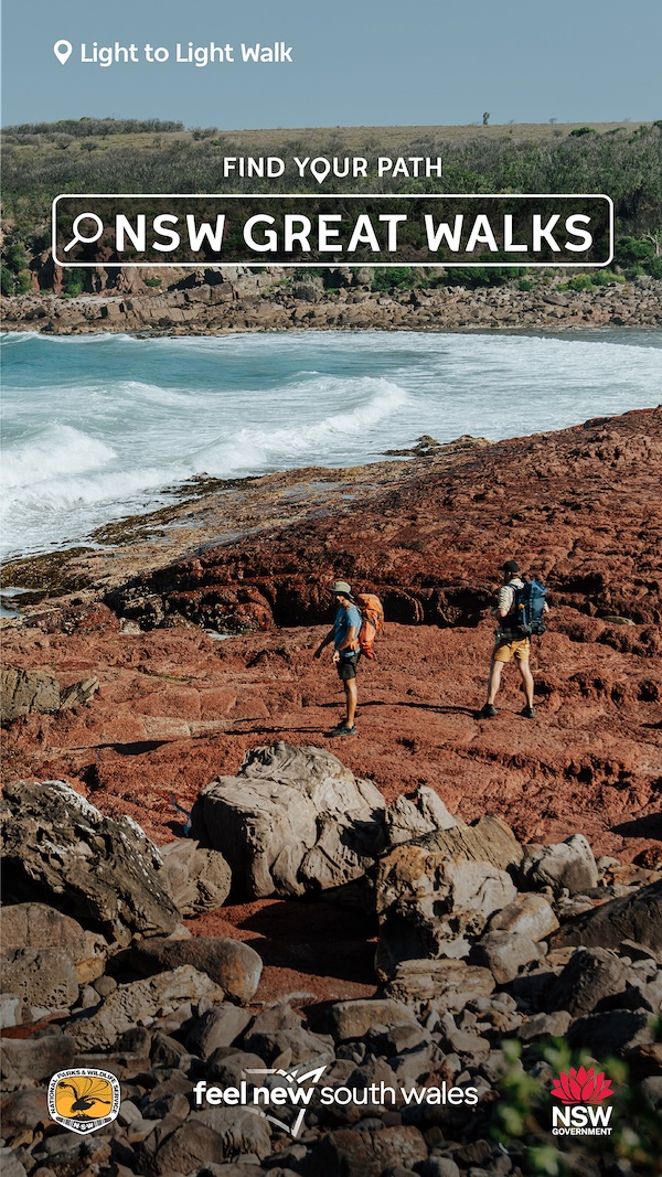 NSW puts its walking tracks on the map in new ‘Find Your Path on a NSW Great Walk’ campaign