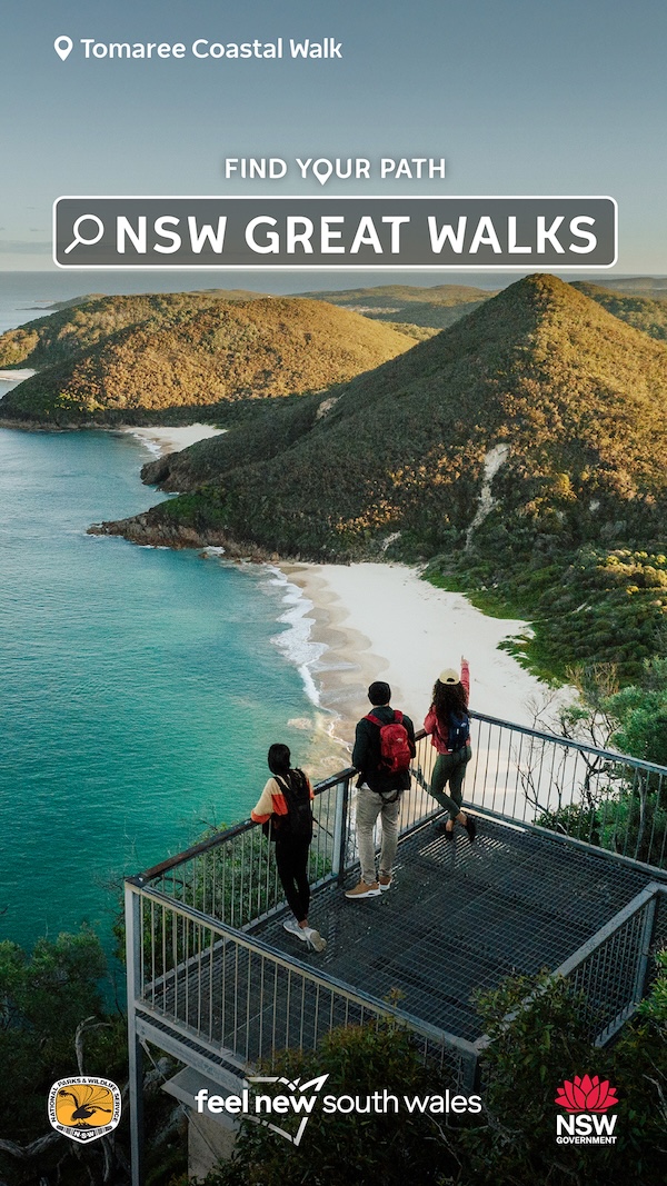 NSW puts its walking tracks on the map in new ‘Find Your Path on a NSW Great Walk’ campaign