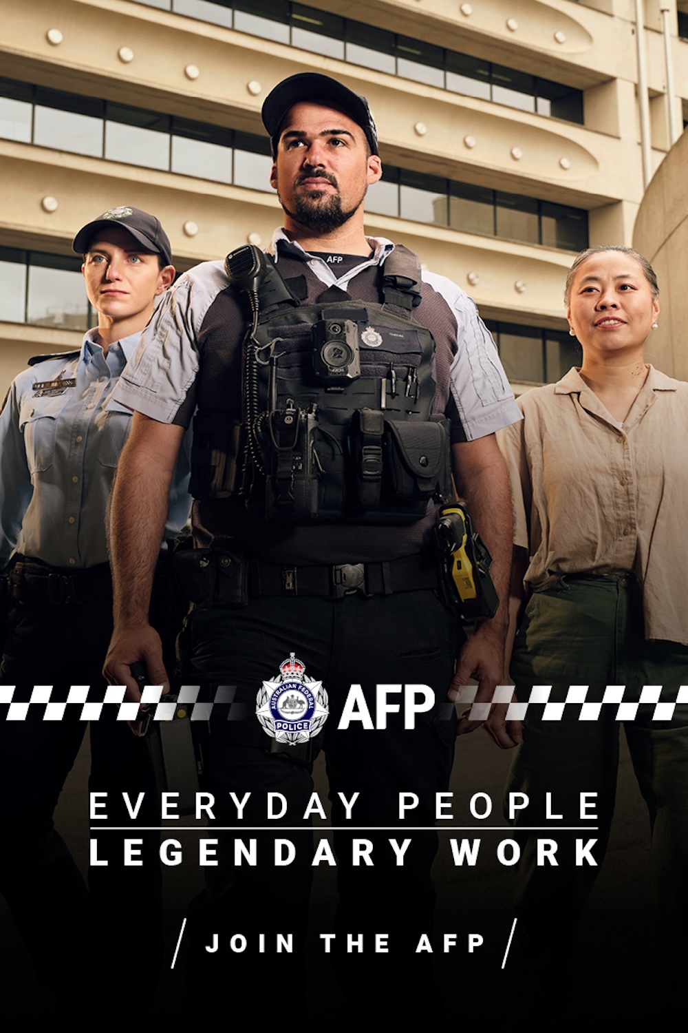 The Australian Federal Police lifts the curtain on modern policing in new campaign via Think HQ