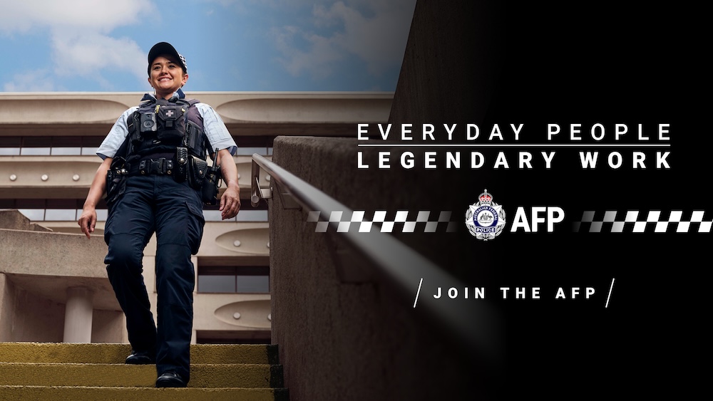 The Australian Federal Police lifts the curtain on modern policing in new campaign via Think HQ