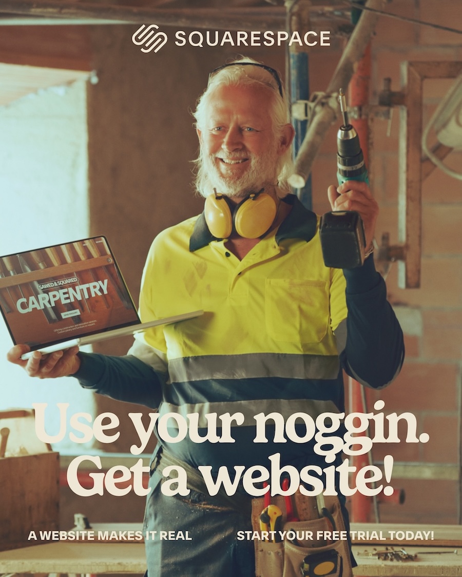 Squarespace launches heartfelt, uncanny love letter to Aussie and Kiwi tradies in new campaign