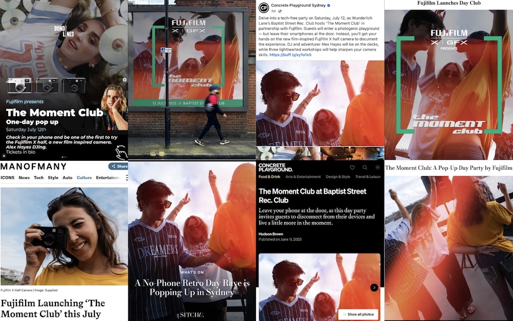 FUJIFILM launches ‘The Moment Club’ to promote new Fujifilm X half camera via We Are Different