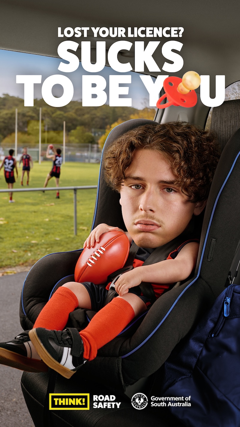 South Australia Police spits the dummy at young drivers in new safety campaign via Showpony