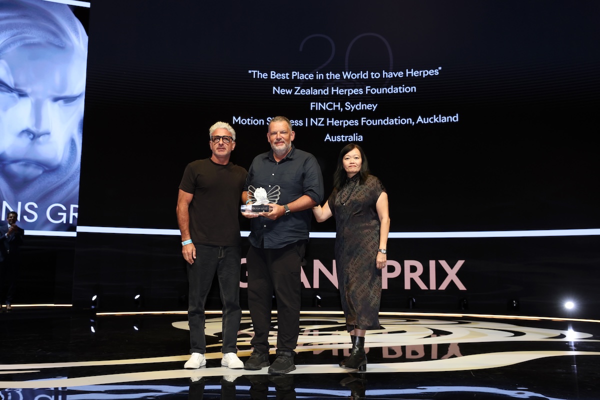 FINCH + Motion Sickness win Cannes Grand Prix for Good for New Zealand Herpes Foundation