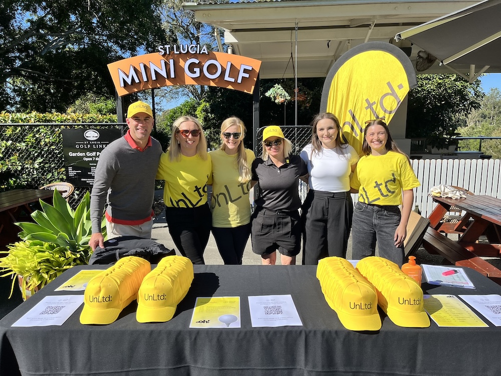 Zenith Brisbane swings to victory at the annual UnLtd Open golf competition in Brisbane