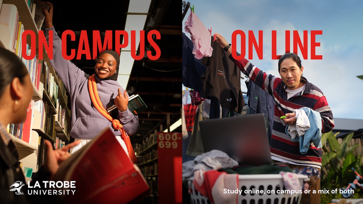 La Trobe University champions study flexibility and freedom in new campaign, created in-house