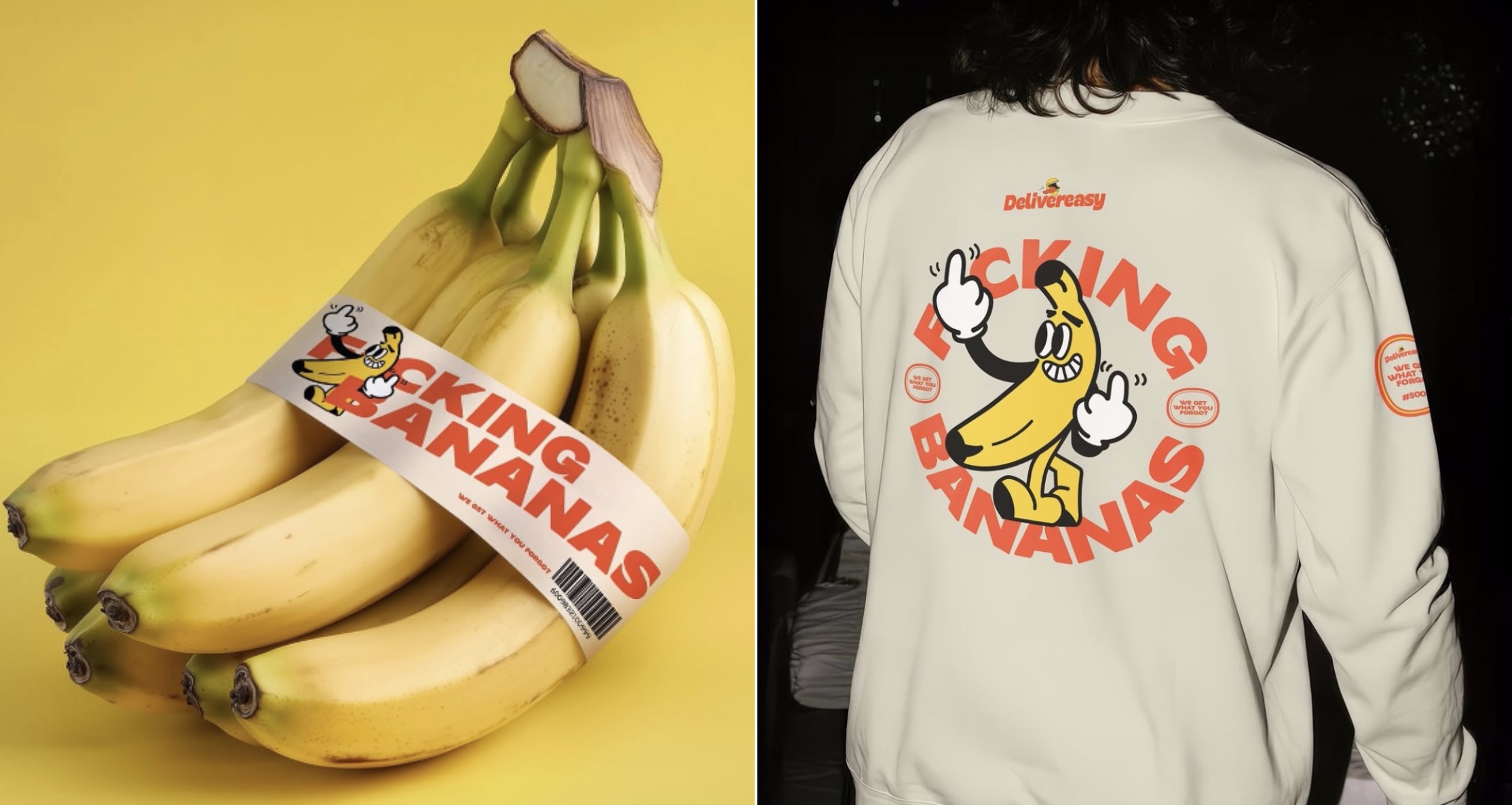 Delivereasy goes ‘F*cking Bananas’ with new brand and merch drop via Colenso BBDO