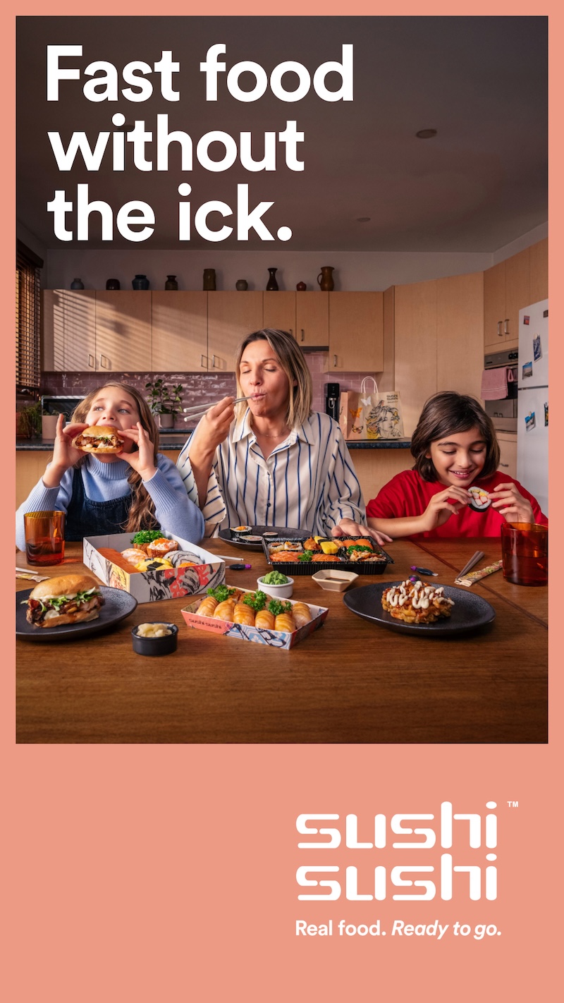 Sushi Sushi champions fresh convenience in new ‘Real food. Ready to go.’ campaign via Noisy Beast