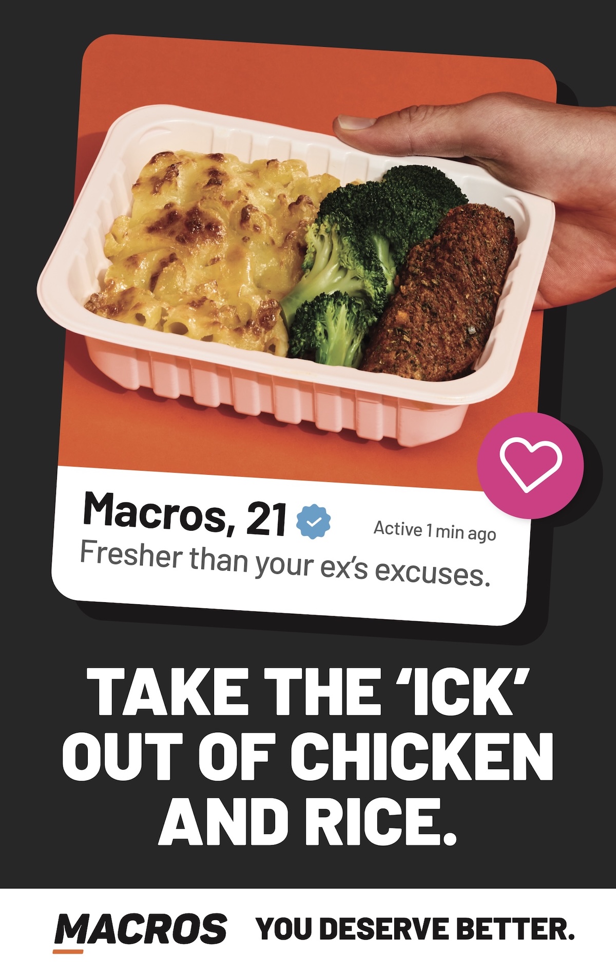MACROS plays on modern dating tropes in cheeky new brand campaign ‘You Deserve Better’ via HSLR
