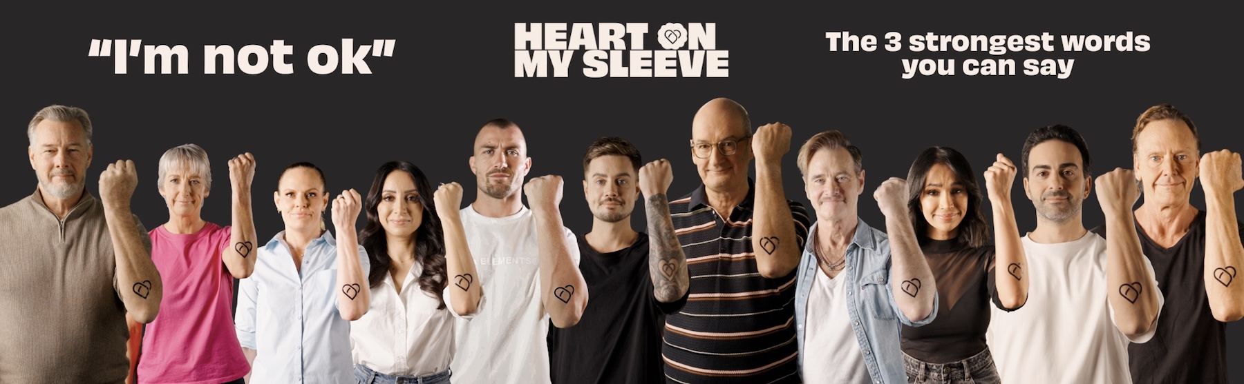 Media industry and celebrities get behind ‘Heart On My Sleeve’ campaign for mental health