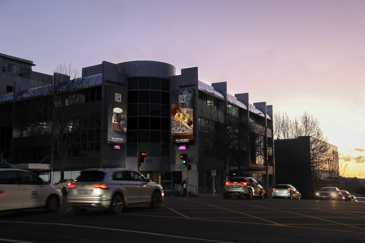 The Southerly uses dynamic billboards to spotlight chef creations in new work via Hello