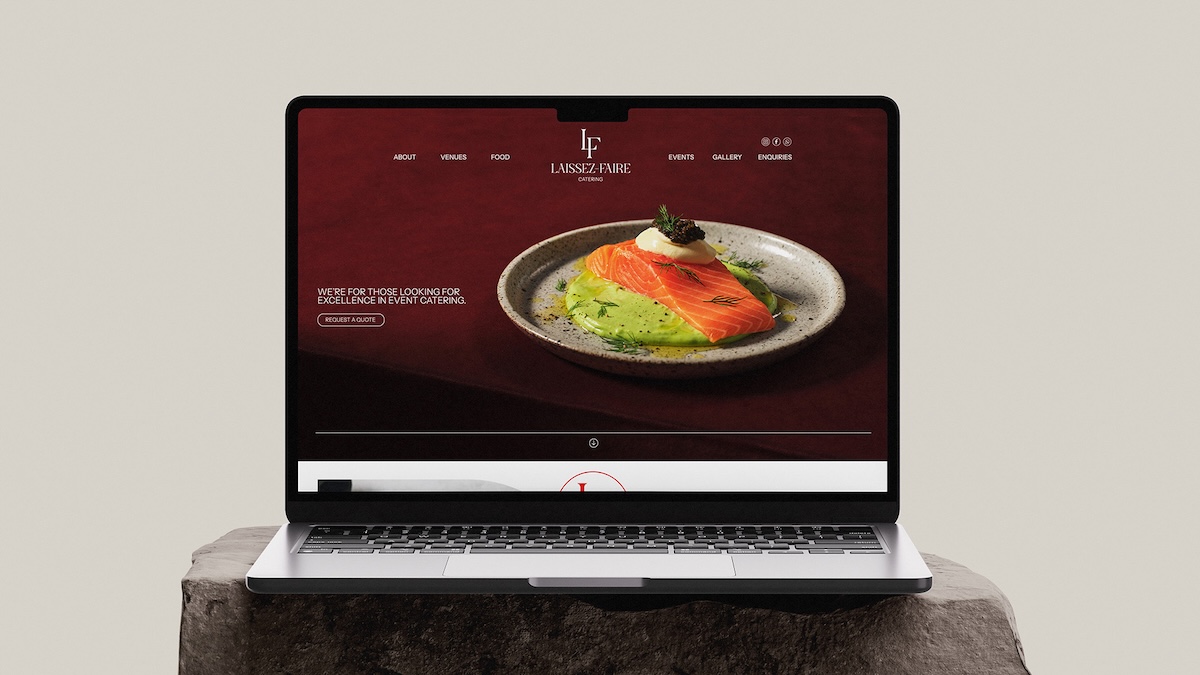 It’s Friday serves up fresh logo, visual identity and website for catering company Laissez-Faire