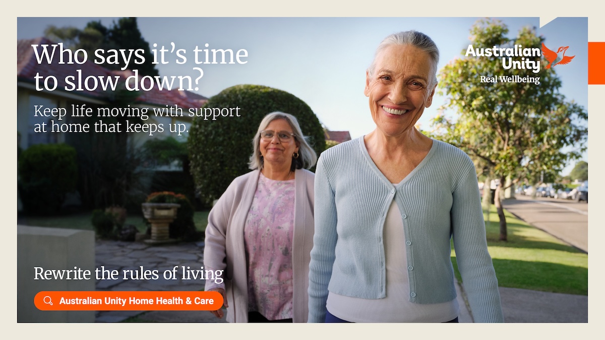 Australian Unity ‘Rewrite the rules of living’ in new Home Health & Care campaign via The Royals