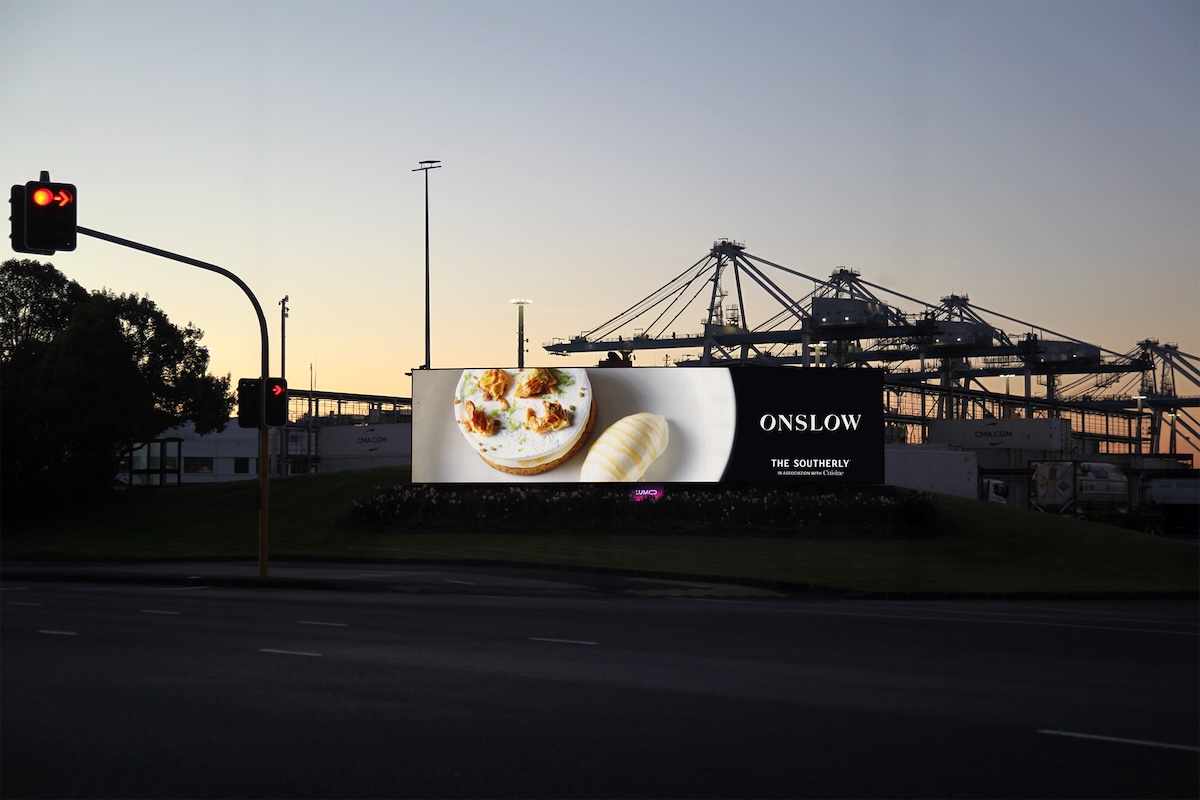 The Southerly uses dynamic billboards to spotlight chef creations in new work via Hello