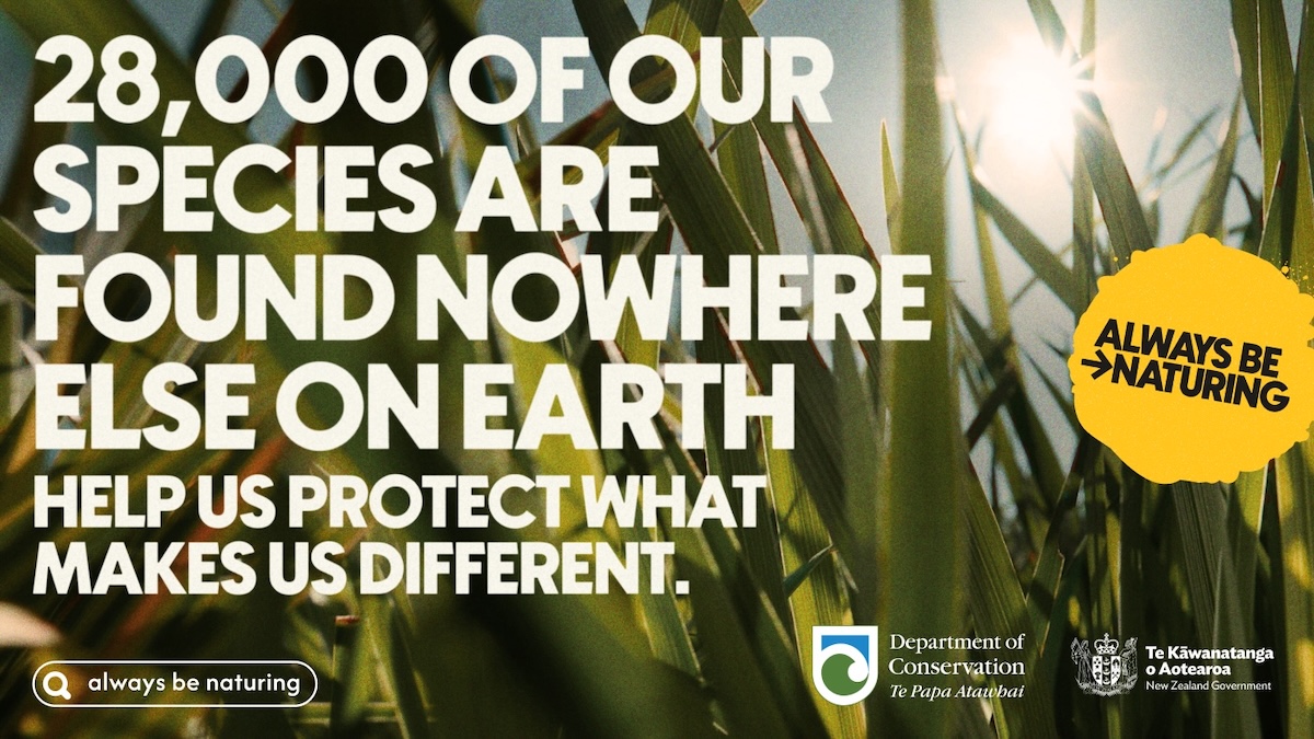 Department of Conservation calls on Aotearoa to make conservation second nature in new ‘Always Be Naturing’ campaign via Deloitte Digital