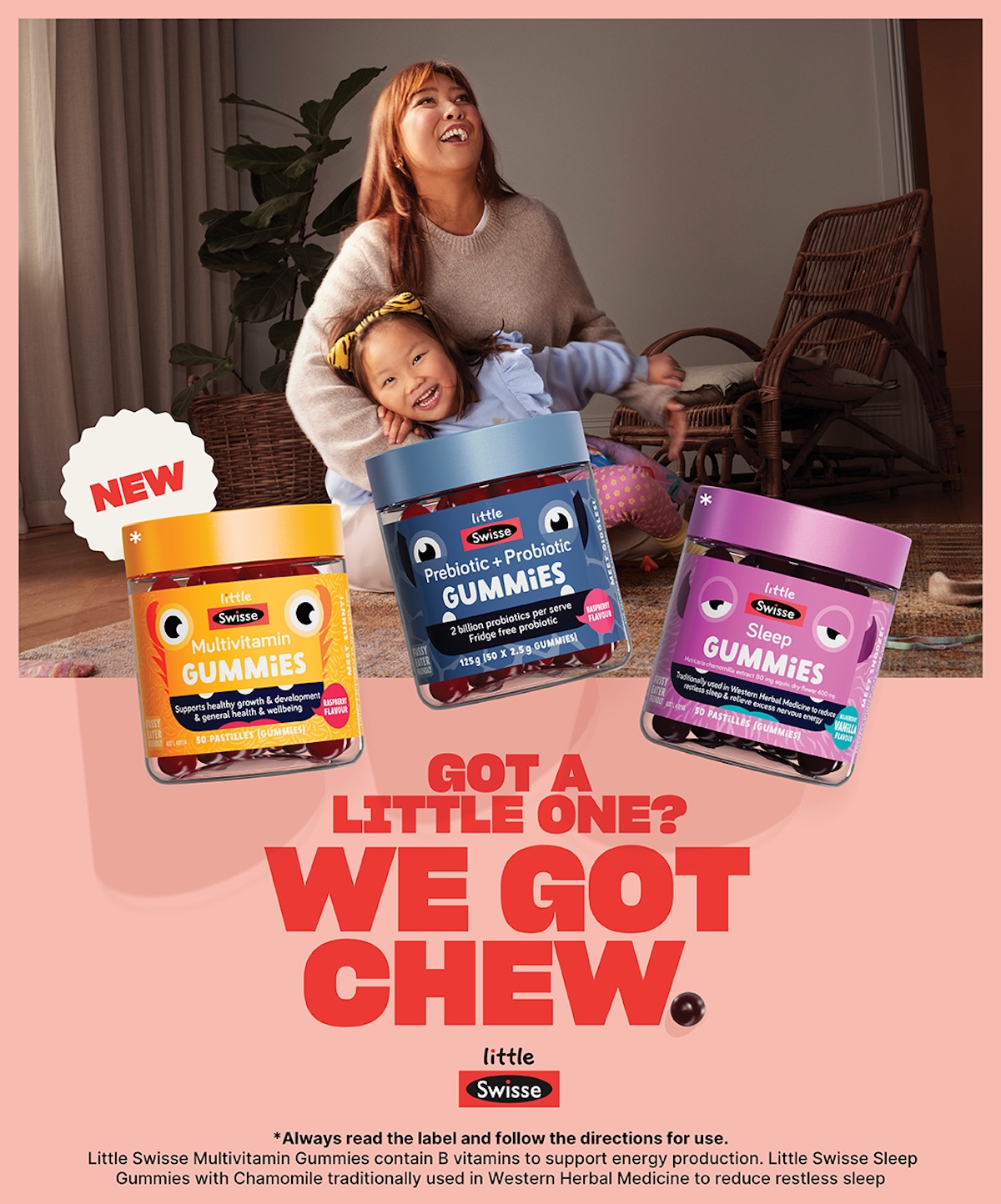 Swisse assures parents ‘We Got Chew’ in Little Swisse Kids campaign via Clemenger BBDO