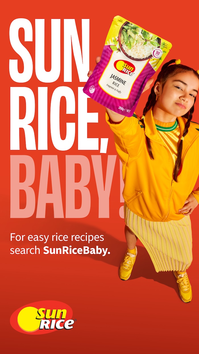 SunRice reimagines a classic 90s hit in new ‘SunRice Baby’ campaign via Bastion + Nunn Media