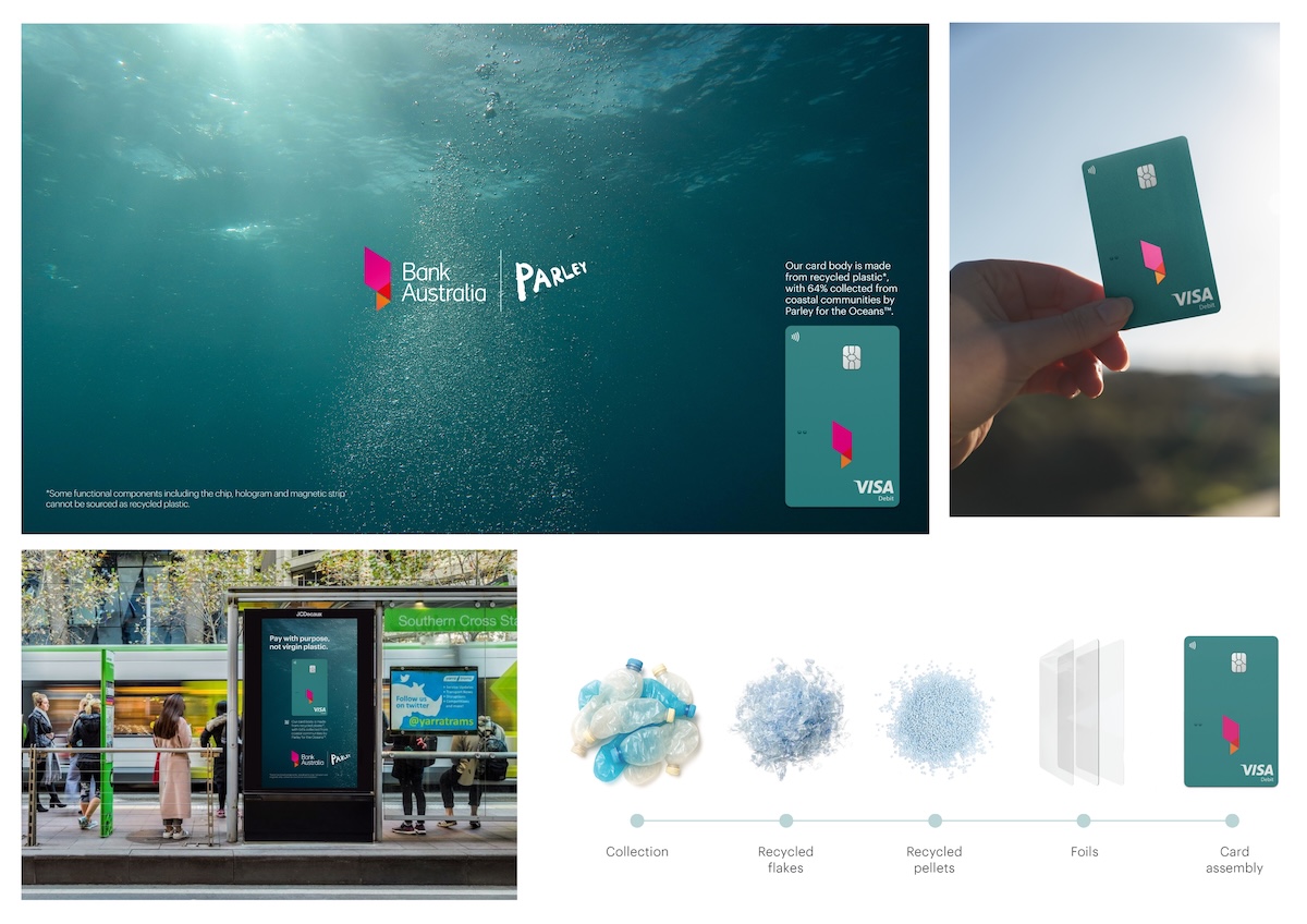 Bank Australia says no to virgin plastic in new campaign via Silver Lining Agency + Good&Proper