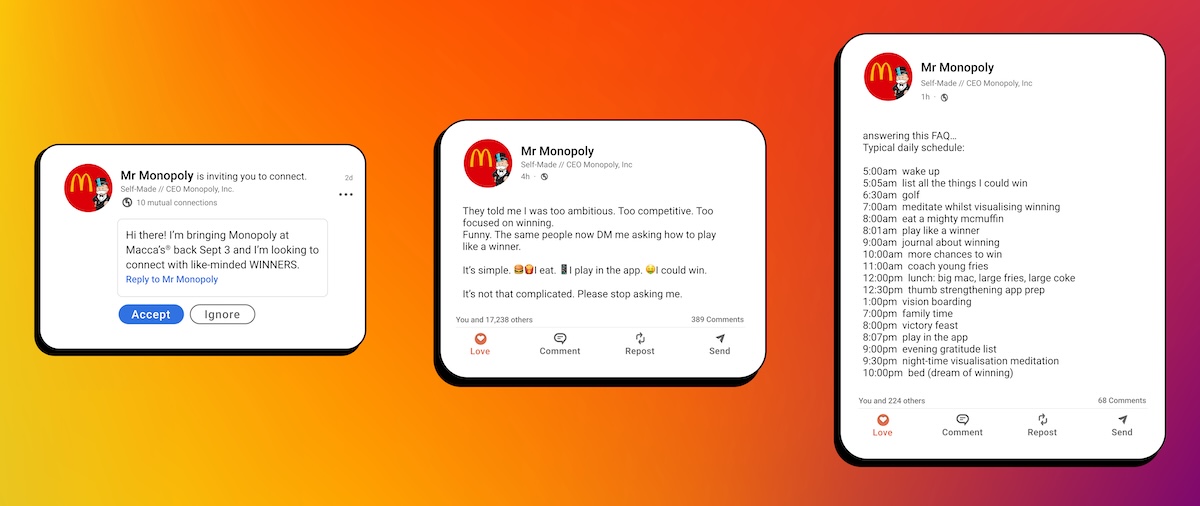 Macca’s Monopoly returns with new campaign to help fans ‘Play Like a Winner’ via W+K Sydney